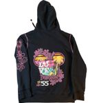 Disney ‎ Women's XL black zip up hoodie. Y2K. Anniversary. Bright colors Photo 3