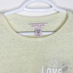 Victoria's Secret Victorias’s Secret pale yellow love graphic burnout t-shirt size M Photo 14