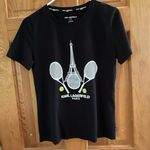 Karl Lagerfeld  PARIS Tennis Racquet Crewneck Tee size small Photo 1