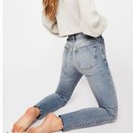 Free People NWOT Stella High Rise Cropped Skinny Jeans Frayed Hem Photo 2