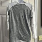 Jim Beam Women’s Heather Gray & White Baseball Long Sleeve Cotton T Photo 5