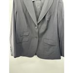 Talbots Blazer Womens Plus Size 18W Lined 2 Button Black Wool Career Photo 1