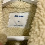 Old Navy Women’s Sherpa Lined Denim Jean Jacket Light Blue Wash Size Medium FLAW Photo 3