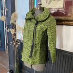 NWT IC Collection Connie K Green Wire Stand Collar Art To Wear Jacket Sz S 🧡🎀 Photo 1