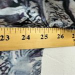 Camisa Purple Paisley Short Sleeve Blouse Womens 2X Henley Shirt Casual Stretch Photo 3