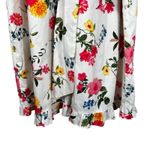 Gal Meets Glam Beverly Jumpsuit Womens 4 White 100% Cotton Belted Ruffle Floral Photo 4