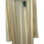 Ralph Lauren Lauren  Long Open Cardigan Sweater size 2X Duster Silk FLAWS Womens Photo 0