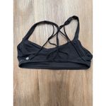 Lululemon ‎ Black Sports Bra Crisscross Strappy Back Light Support Workout Sz 10 Photo 1