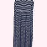 BeachLunchLounge Navy & White Striped Sleeveless Maxi Dress - size large Photo 0
