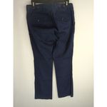 Lauren Ralph Lauren Women's Mid Rise Cotton Straight Leg Dress Pants Blue Size 2 Photo 5