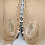 Valentino Garavani  Black Patent leather beige trim rockstud Ballet flats EU 38 Photo 12