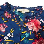 Loft Wildflower Satin Shift Dress Blue Pink Floral XS Photo 6
