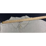 Flax  Organic Minimalist Quiet Luxury Natural Linen Shimmer Long Sleeve Blouse Lg Photo 8