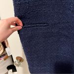 Abercrombie & Fitch Navy Blue Tweed Mini Dress with Pockets XLarge NWOT Photo 5