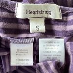 Heartstring Purple Striped Sleeveless Tent Dress Small Photo 4