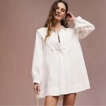 Free People Cherry Mini Dress in Optic White Size Small Western Bohemian Photo 6