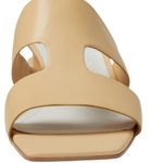 Franco Sarto Kirsi Beige Tan Leather Slide Heel Sandal size 9 Photo 1