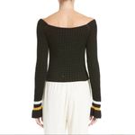 3.1 Phillip Lim 3.1 Philip Lim off the shoulder stripe trim sweater Small Photo 1