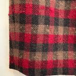 Pendleton Vintage 100% Virgin Wool Tartan Plaid Skirt Red Black Size 10 Petite Photo 7