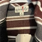 Wonderly  Striped Open Front Cardigan jacket size medium NWT Photo 2