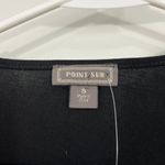 J.Crew New Point Sur Small Black Pleated Tie-Waist Top Photo 6