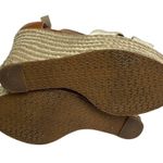 MICHAEL KORS Women’s Leather Espadrille Platforms Lace Up size 6.5 Tan Photo 6