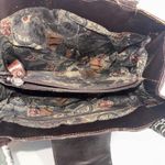 Brighton Style Gorpcore Y2K Handbag Brown Croc Leather Trim Silver Hearts Purse Photo 10