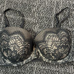 Victoria's Secret Victoria’s Secret Women’s Dream Angels Lined Demi Size 34DD Black Nude Lace Photo 0