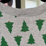 Hanna Andersson Gray Long Sleeve Shirt with Green Tree Pattern size Med Photo 4