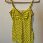 Ella Moss  Striped Yellow Spaghetti Strap Tank Photo 3