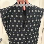 Vince Camuto Sleeveless Top Keyhole Black/White polka Dot Lightweight Women’s M Photo 4