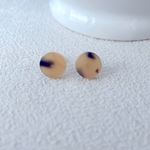 Lulus Tortoise shell circle stud earrings Photo 2
