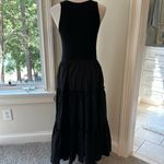 Evereve  Arya Rib Knit V-neck Tank w/flowy, ruffle tier dress, Medium, Like new Photo 5