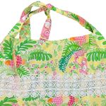 Lilly Pulitzer Vintage Vintage Yellow Paradise Square Neck Crop Halter Lace 12 Photo 1