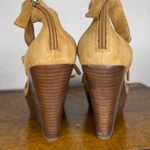 Elaine Turner  Suede Wedge Heels‎ Fringe Photo 2