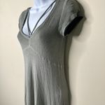American Eagle  Grey Ribbed Short Sleeve Dress Women's XS Photo 1