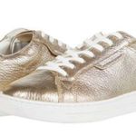 Michael Kors  Keating leather gold metallic sneakers.Sz 10 Photo 0