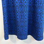 Croft & Barrow NWT  Blue/Black Geometric Lace Long Sleeve Sheath Dress Size Large Photo 9