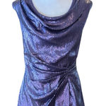 Tadashi Shoji  Ash Purple Sequin Sleeveless Top Blouse Elegant Back Zip Womens 6 Photo 0