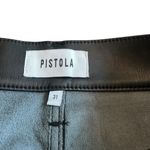 Pistola Rhea Black Faux Vegan Leather Mini Skirt Cargo Pockets Size 31 Women's Photo 7
