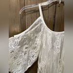 EUC Beautiful lace cut out shoulder swimsuit coverup Photo 1