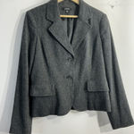 Rafaella Womans  Lined Blazer 10 Black 2 Button Front Close Photo 0