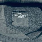 Hollister  Hooded Black Logo Sweater Small Long Sleeve Pullover Photo 4