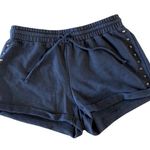 True Craft Knit Shorts  Gray Elastic Drawstring Womens Small Photo 0