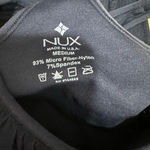 NUX 2 in 1 Tank‎ Top shelf Sports Bra Black Size M Size M Photo 8