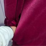 Vtg M Elegant Velvet Gown Lace Detail w/pockets velour long sleeve housecoat Pink Size M Photo 7