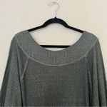 Free People We The Free  Westend Thermal Waffle Top Size Large in Green Photo 3