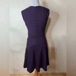 Diane Von Furstenberg Diane von Furstenburg purple textured panel sleeveless a-line dress 6 Photo 7