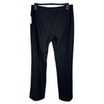 Tahari SZ 12 Flared Dress Pants Pinstripe Flat Front Zip-Fly Mid-Rise Stretch Photo 3