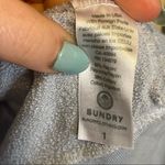 Sundry  Baby Blue French Terry Rainbow Heart Crew Neck Sweatshirt NEW WITHOUT TAG Photo 6